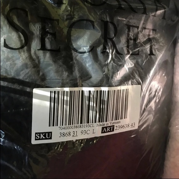 VS PINK SHERPA CAMPUS PULLOVER TUNIC  PURE BLACK L - Picture 6 of 7